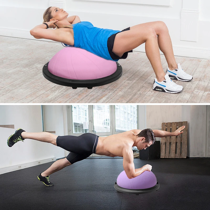 1pc Wave Speed Ball Half Round Foot Balance Ball for Yoga Fitness Core Weight Loss