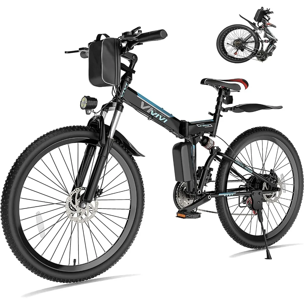 

Electric Bike for Adults Foldable 500W (Peak 750W) Electric Mountain Bike 26'' Commuter Ebike, Up to 50 Miles, 21 Speed