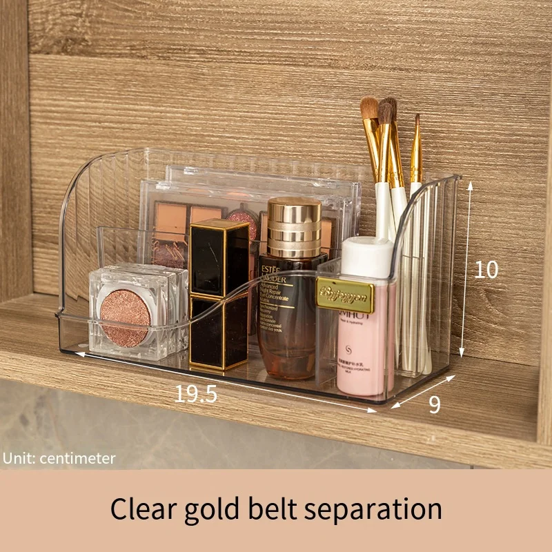 Multifunctional Stationery Holder Storage Narrow Box Dressing Table Desktop Storage Cosmetics Organize Desk Accessories