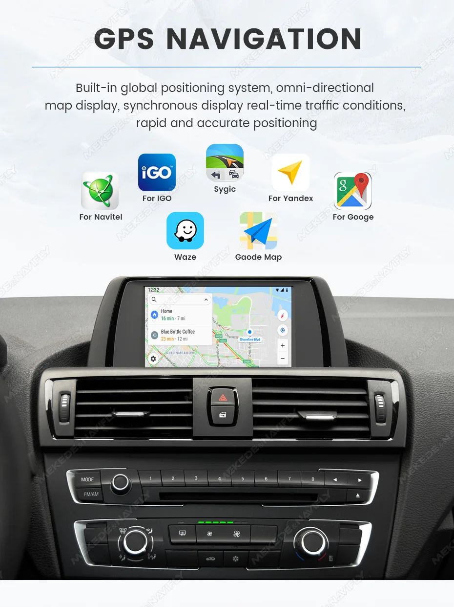 MEKEDE Carplay OEM Bildschirm-Upgrade-Modul für BMW Serie CCC NBT CIC EVO Systeme Kabelloses Android AUTO Mirror Link AI Box – Detail 17