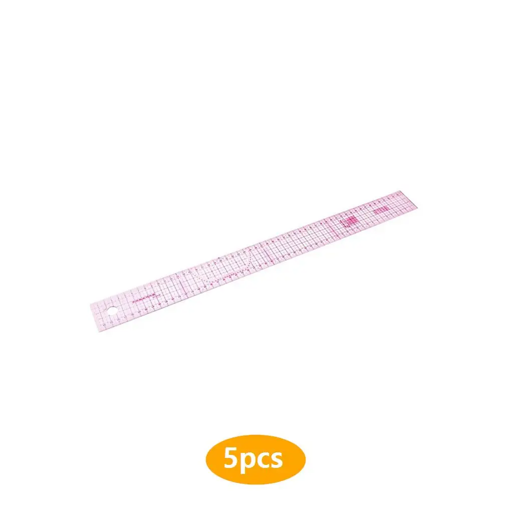 2PCS 60cm Metric Straight Ruler Double Sides Clear for Clothing Sewing  Tailor Drawing Cutting Patchwork Craft Plastic Tools