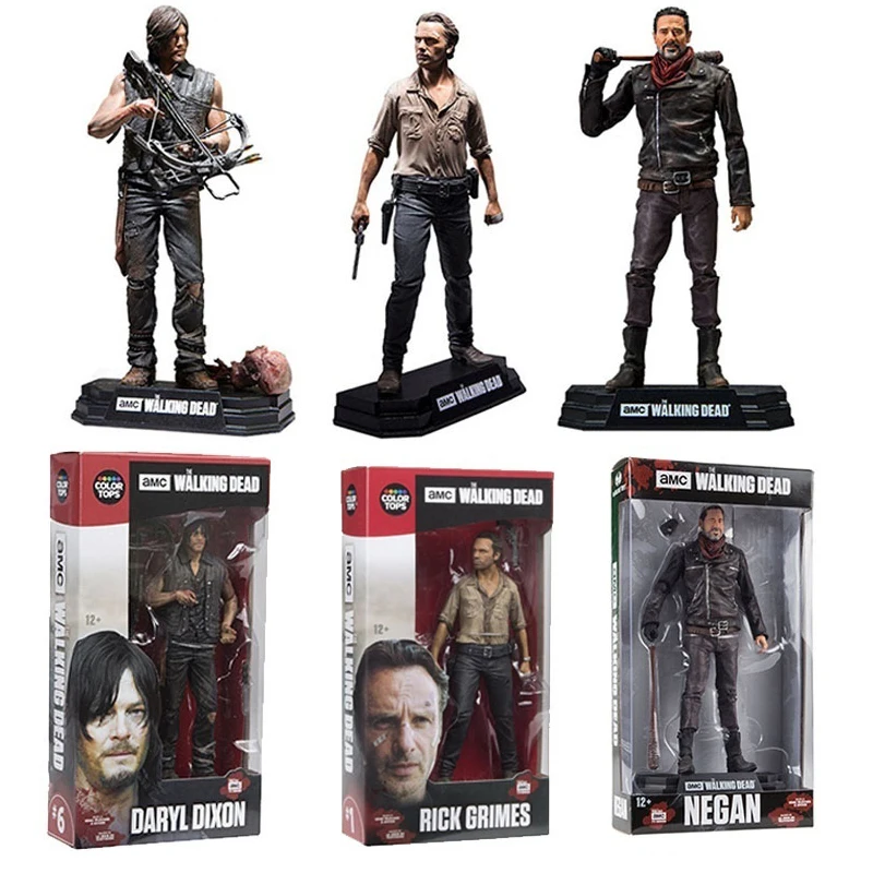AMC-figura de acción de Rick Grimes, Daryl Dixon, Negan, muñeco coleccionable de PVC, regalo niños - AliExpress