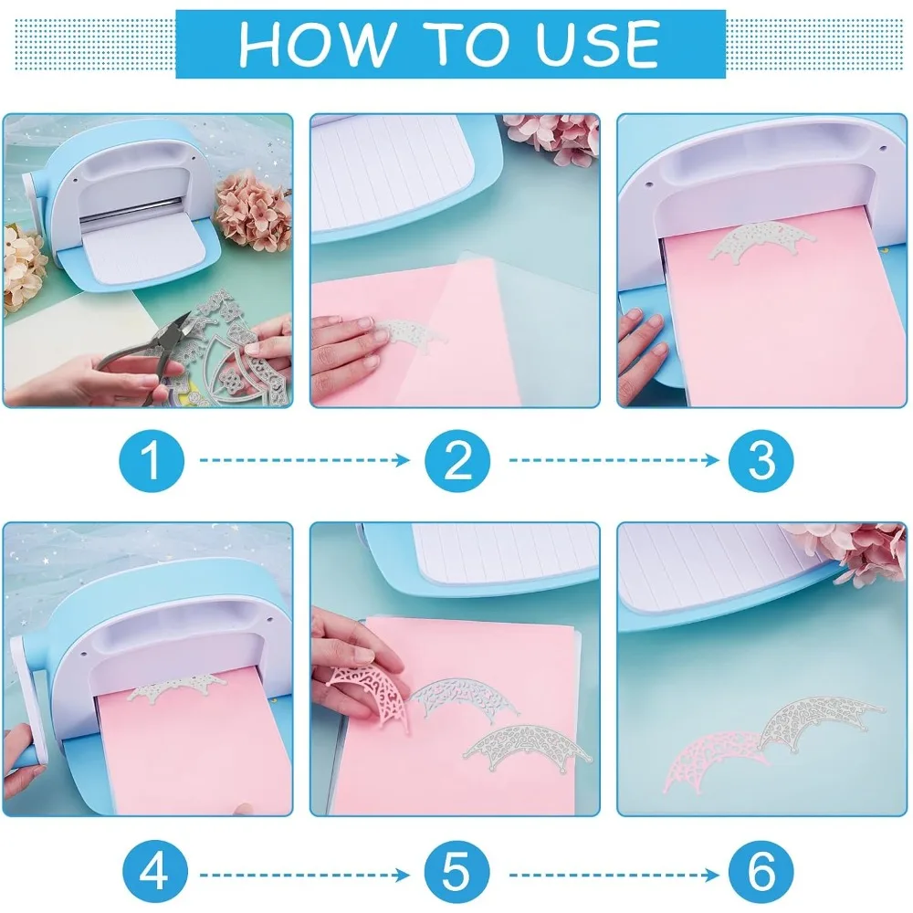 빅토리아풍 우산 커팅 다이, 카드 제작용 3D 레이스 우산 금속 다이 컷, 꽃 우산 다이 컷, DIY용 다이 컷