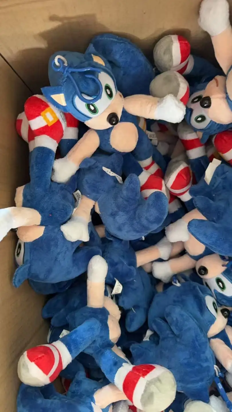 Sonic Plush Keychain - Soft Stuffed Hedgehog Pendant for Home Decoration and Gifts