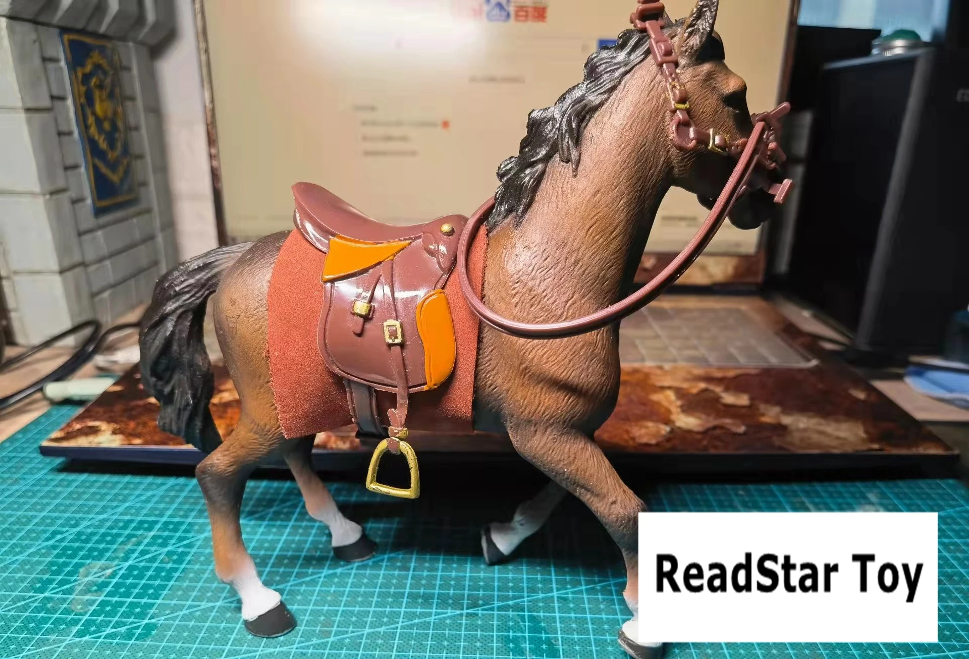 

pvc figure model saddle horse suit for3.75inch 1/12 figure
