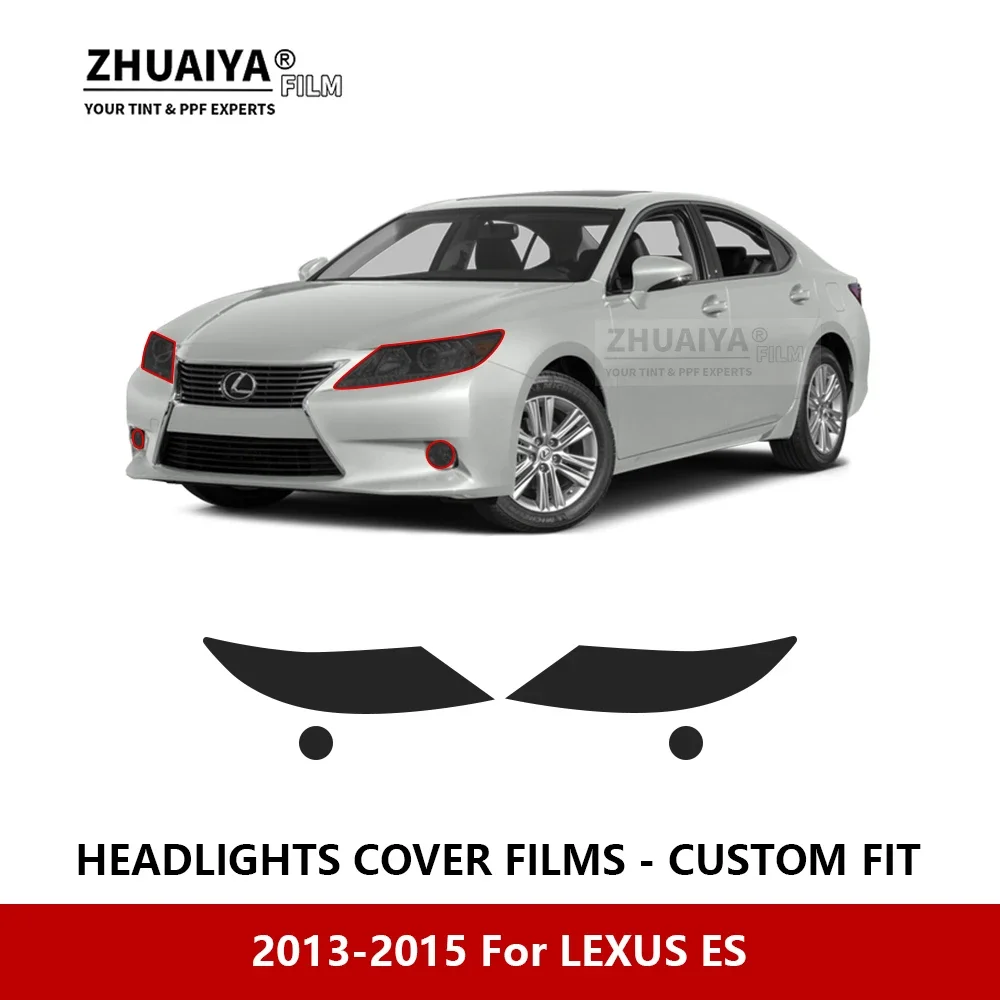 

Для LEXUS ES 2013-2015 Автомобильная внешняя фара с защитой от царапин PPF предварительно отрезанная Защитная пленка для ремонта автомобильных наклеек аксессуары