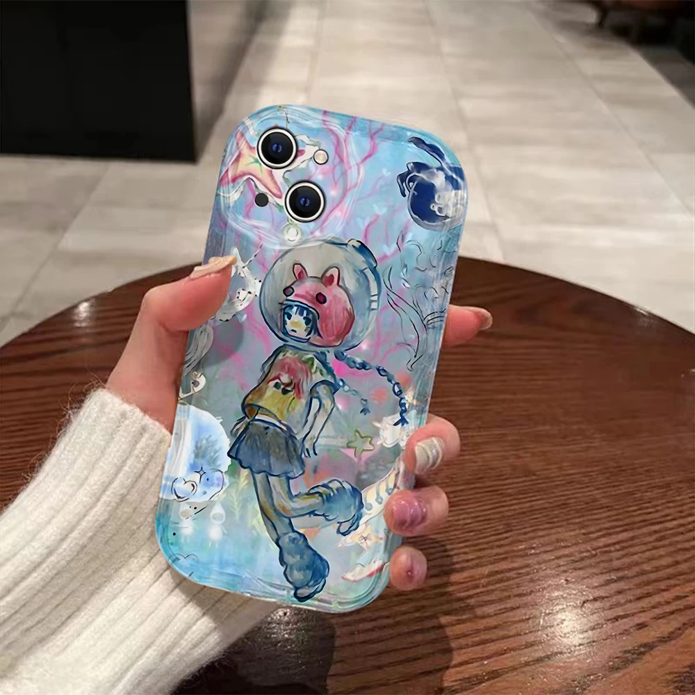 Aya Takano 3D Wave Luxury Phone Case Cover