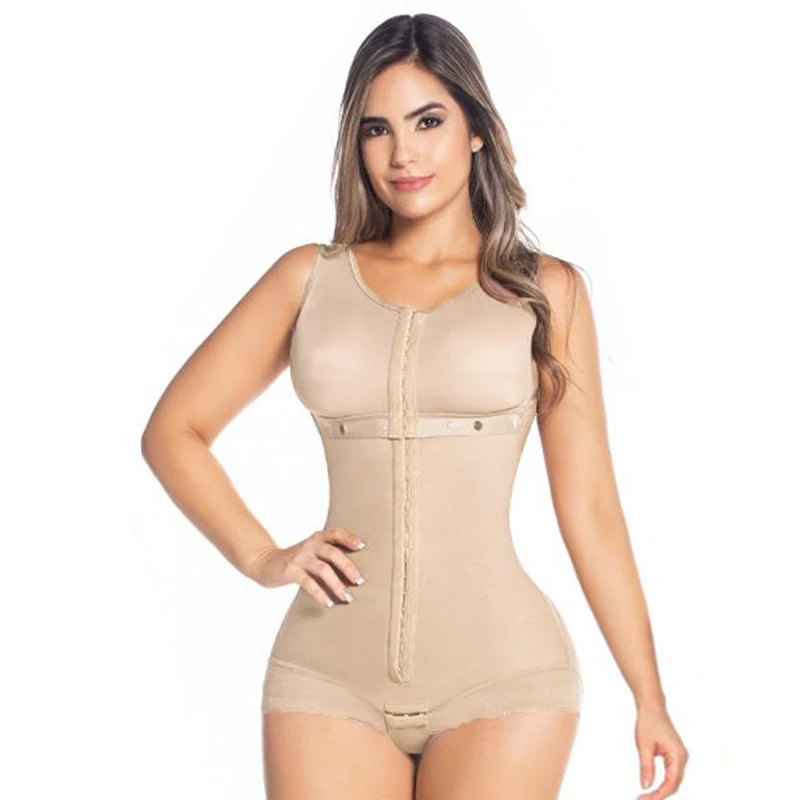 Fajas Colombiana Original Double Abdominal Reinforcement Continuous Three-Row Fastening Corset BBl Post Op Surgery Supplies