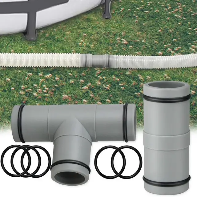 1.25 Hüvelyk T -Ízületi Szűrőszivattyúkert Öntöző Víztömlő Csőcsatlakozók Úszómedence Szivattyúk Egyenes Hosszabbító Ízület Csere - Image 4