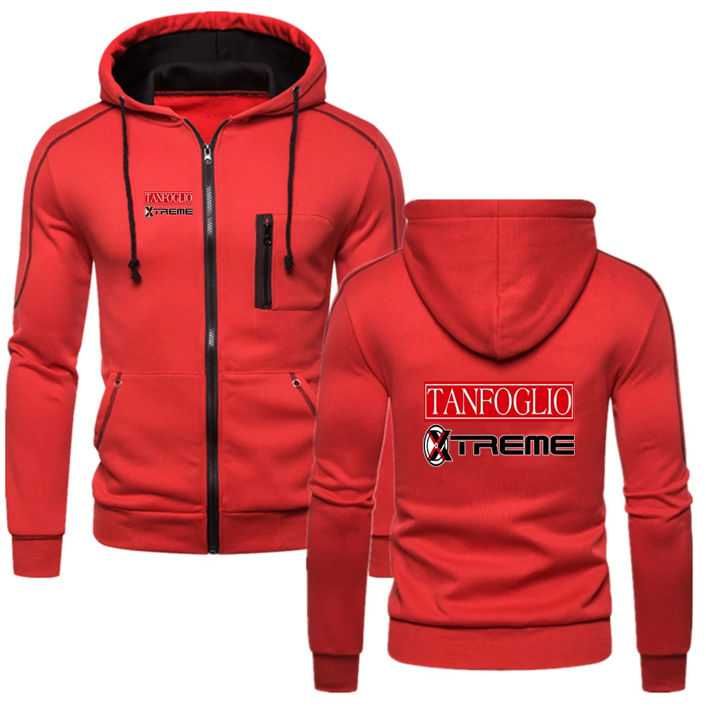 Mens Cotton Classic Hooded Sweatshirt Tanfoglio Logo Print