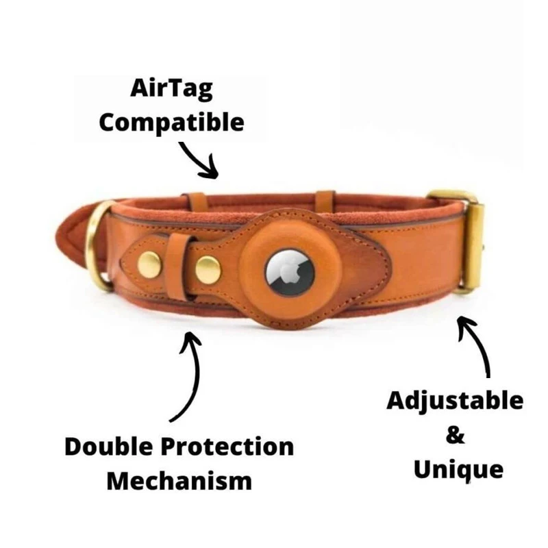 Airtag Dog Leather Collar Luxury Designer For Apple Airtag Case Pet Cat  Location Tracker Dog Anti-lost Collar Dog Accessories - Collars, Harnesses  & Leads - AliExpress