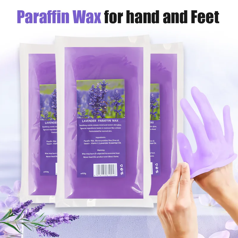 450g/200g Moisturizing Hand Wax Hands and Feet Mask Peel Off SPA Care Paraffin 3PCS Smooth Soft Skin Care Hand Wax New