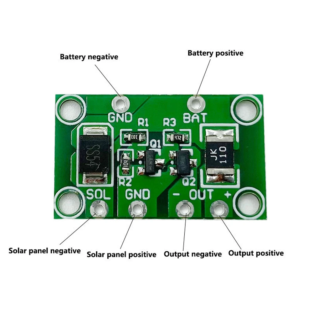 Regolatore della lampada solare 3.7V-24V 1A Regolatore della lanterna solare Scheda di controllo della lampada solare del prato Scheda PCB della lampada solare a induzione fotografica - immagine 3