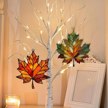 Acrylic Maple Leaf Decor 1