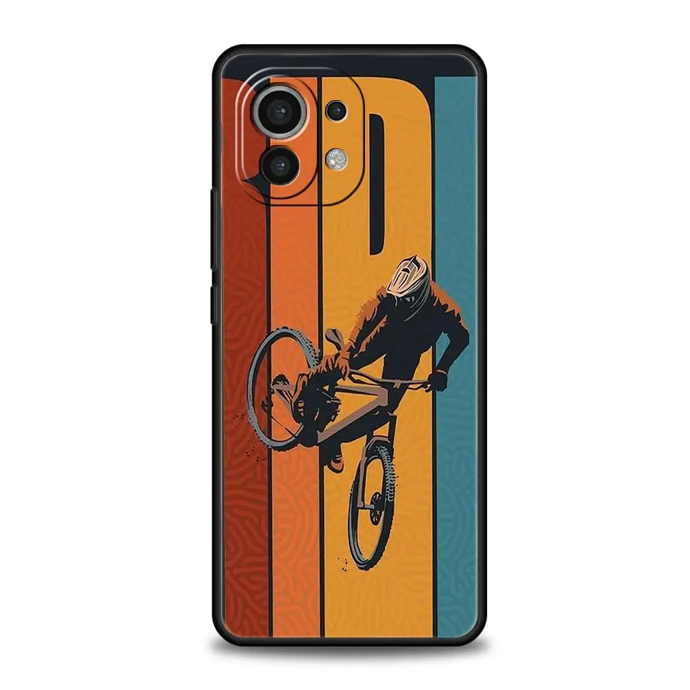 Durable Phone Case with Mountain Bike Design
