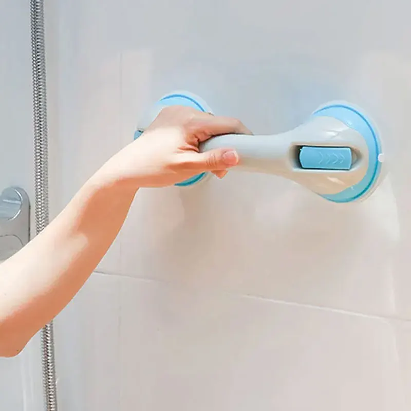 Bathroom Handrail Shower Handle Grab Bars Nail Free Suction Cup Handrail Suction Wall Glass Door Handle Bathroom Door Handle Senior Citizen Handrail Bathroom