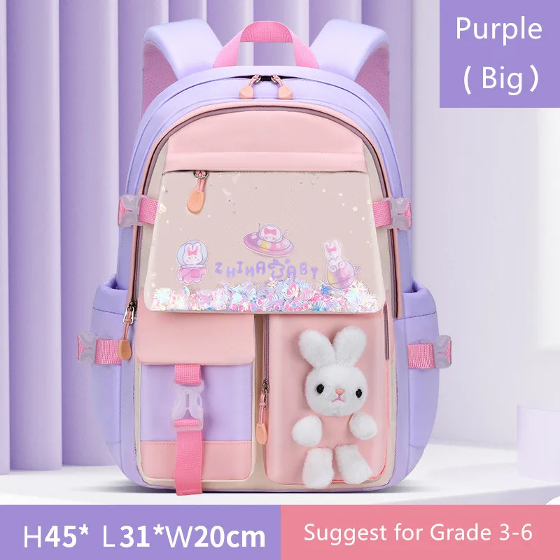 cute school backpack girls schoolbag waterproof book bag student backpack with many pockets elementary school bags for children 6