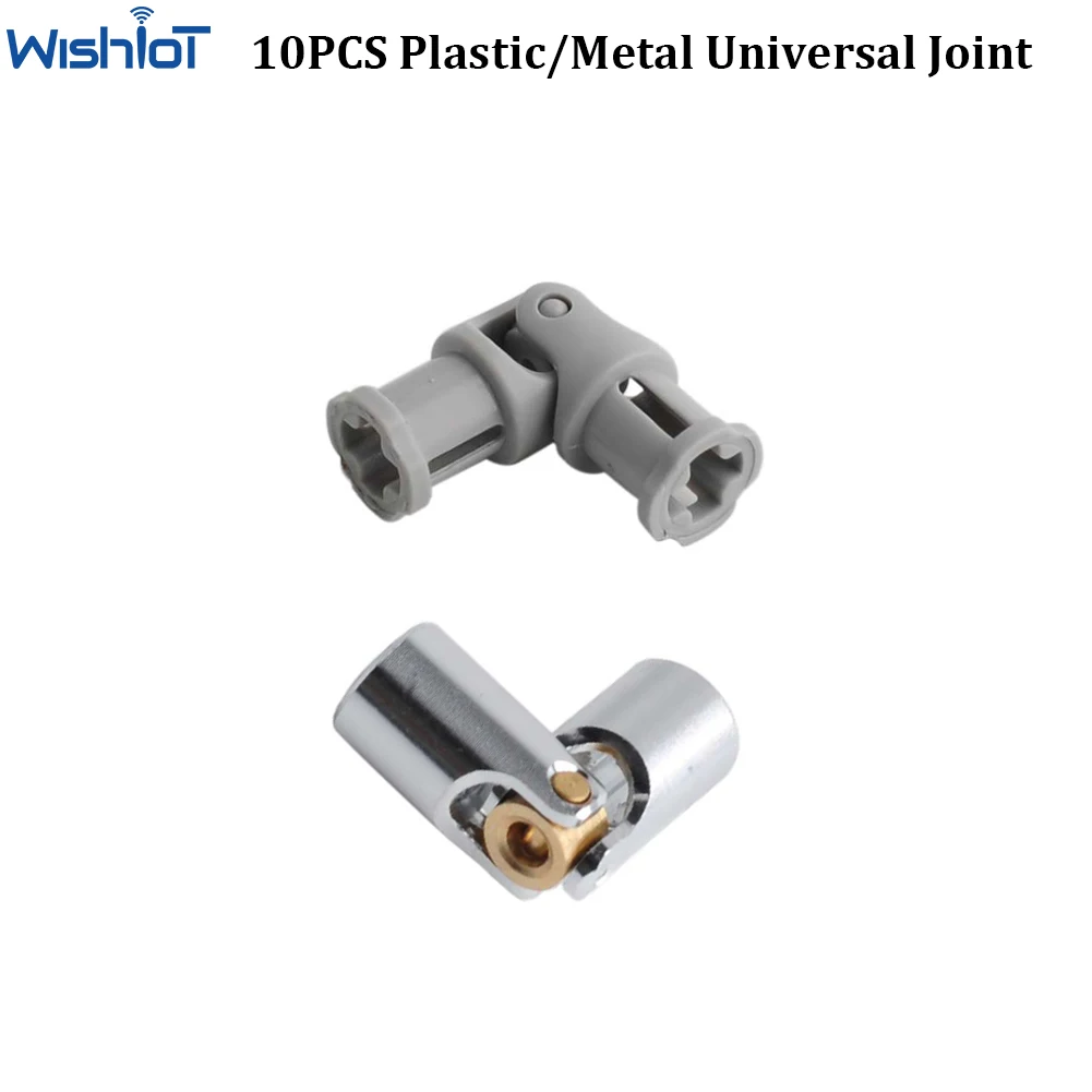 10 PCS Plastic/Metal Universal Joint 3L Legoeds Bricks MOC Power Functions 61903 Shaft Coupling 62520 9244 DIY