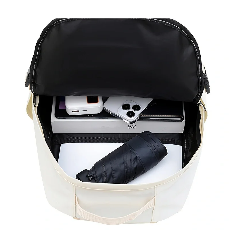 Preppy Students Backpack Large Capacity Button Travel Bag Solid Simple Harajuku Chic Fashion Retro Unisex children backpack students backpack 1PC
