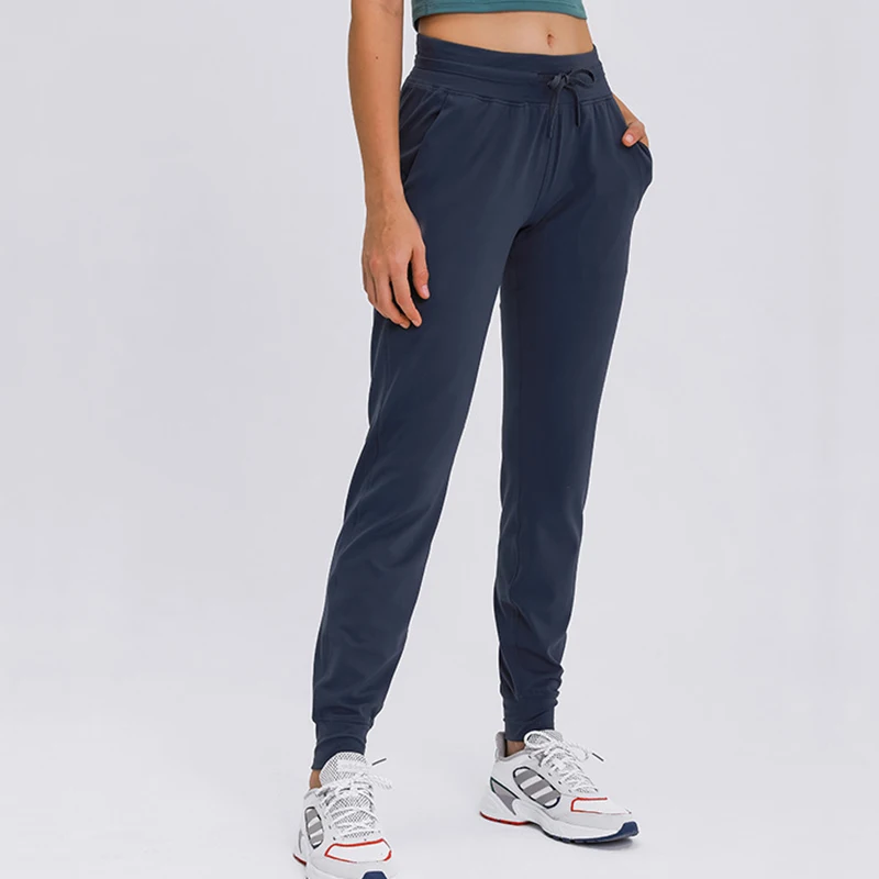 

Ready To Rulu Style Jogger Pants Women Drawstring Gym Sweatpants High Waist Fitness Loose Trousers Female Workout Sportswear