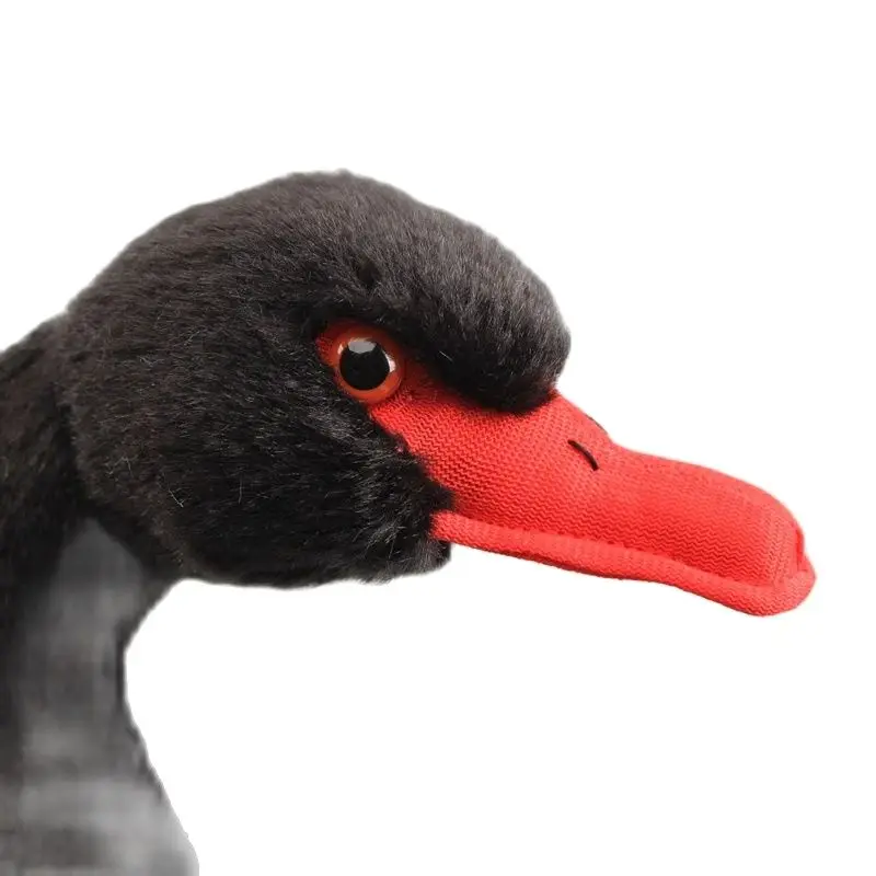 Simulation Animal  Swan Plush Toy Lifelike Swan 25 CM  10'' Penguin 22 cm Soft DollsRealLife Black White Swan Peluche Dolls Kids 6