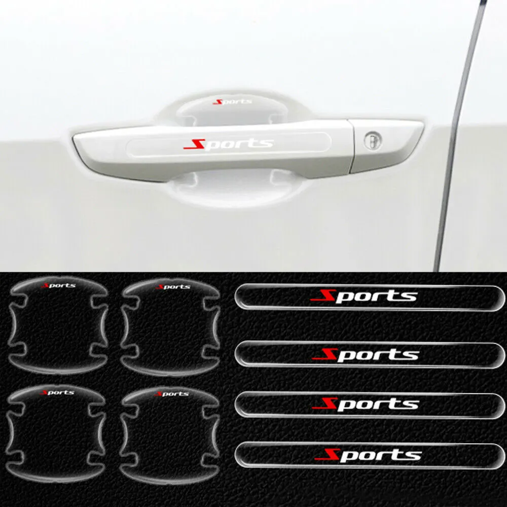 

8pcs Car Door Handle Bowl Stickers Scratch Protective Invisible Transparent Car Stickers Universal Car Exterior Accessories
