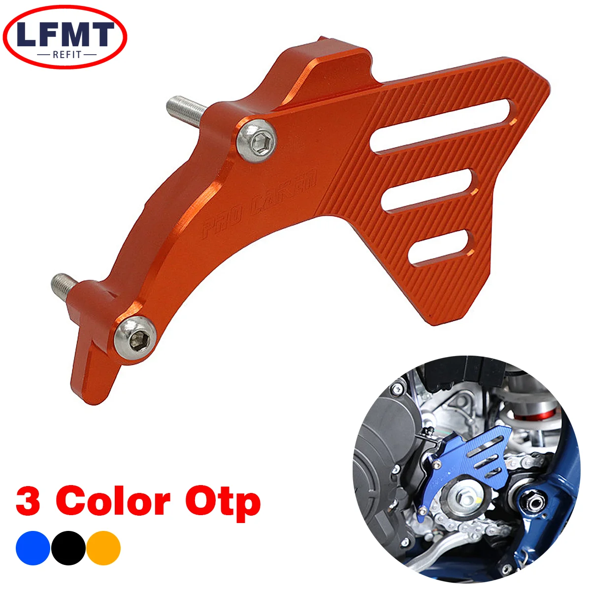 

Motorcycle CNC Front Sprocket Cover Case Saver Protector Chain Guard For Husqvarna TC TE TX For KTM EXC SX SXF XCW XCF 2016-2022