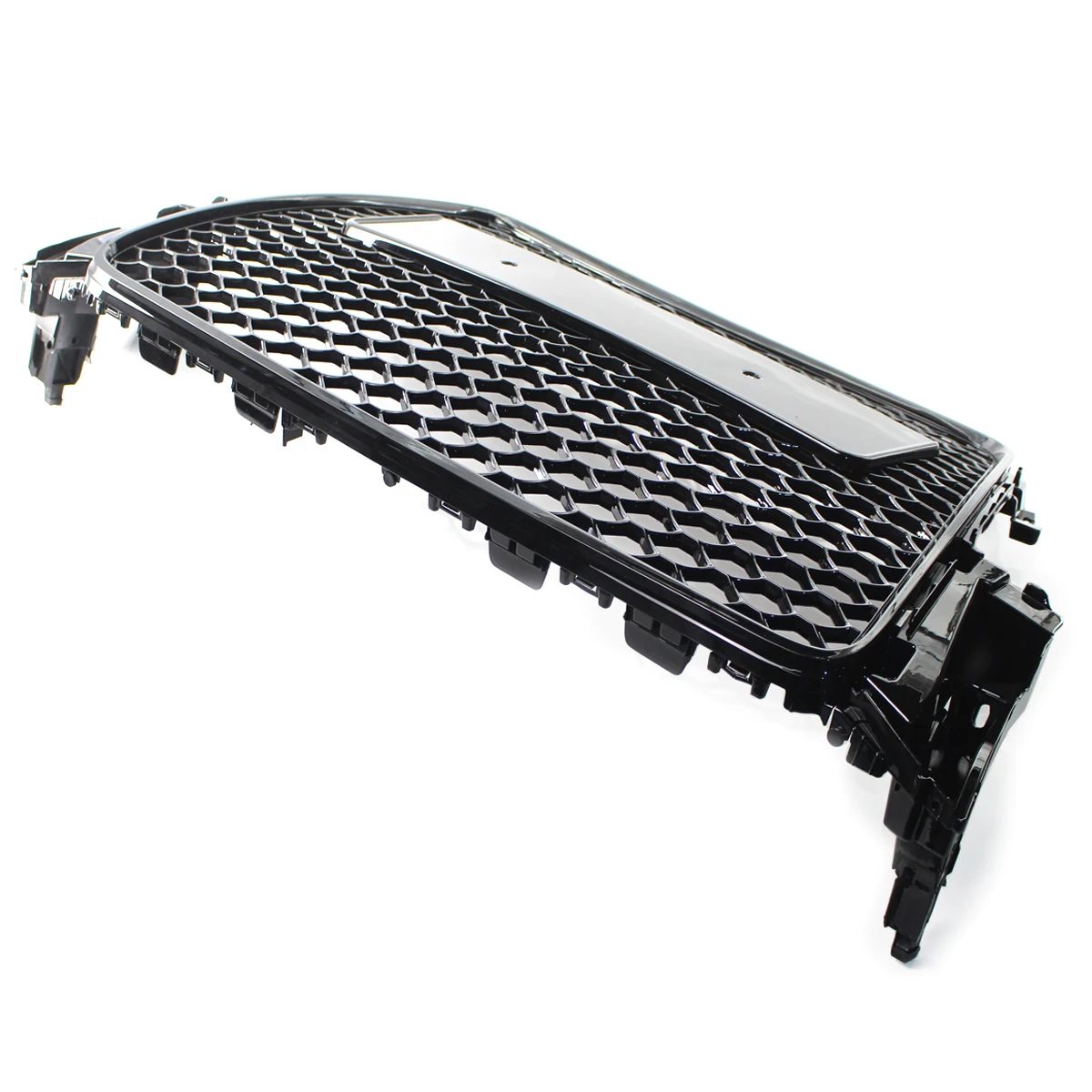 Car Front Bumper Grille Cover For Audi A5 S5 8T 2008-2012 Honeycomb Mesh ABS Sport Style Glossy Black Grills