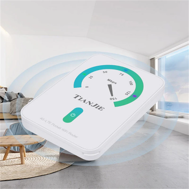 Tianjie 4G Wifi Router Sbloccato Sim Card Modem Wireless Portatile Outdoor Hotspot Pocket Broadband Mifi Mobile Hotspot Dongle