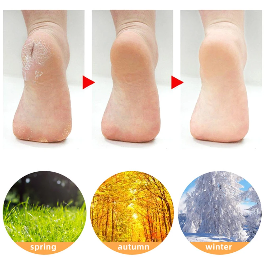 Feet Long Care Socks 1Pair SEBS Moisturizing Silicone Gel Elasticity Care Exfoliate Protectors Anti Cracking Spa Foot Skin foot care socks
