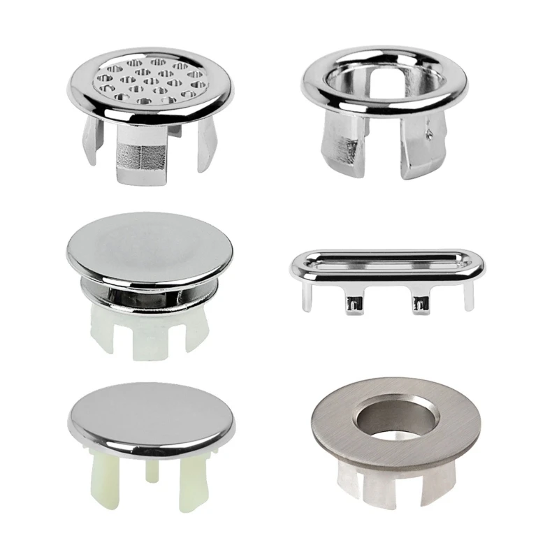 

6 Pack Sink Overflow Rings Universal Sink Overflow Cover Sinking Overflow Rings