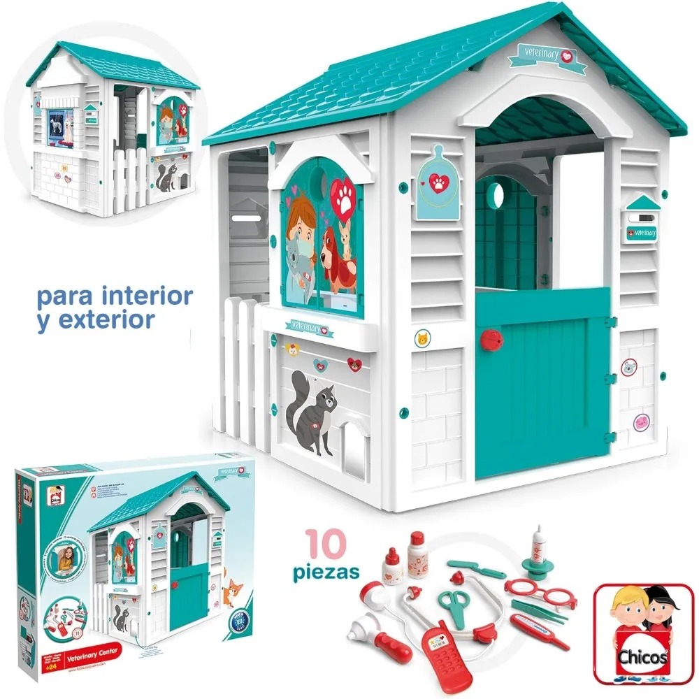 Description Picture 6 of itemPlayhouses,Veterinary Play House Outdoor Playset for Kids Veterinarian Indoor Playset for Pretend Play Outdoor Kids Play Set Vet