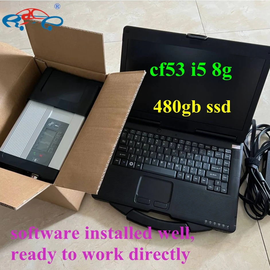 

Mb Star C5 SD Compact Multiplexer OBD2 Cable 480GB SSD CF53 8G Laptop PC Diagnosis Tool Wifi Connection V12.2023 Software