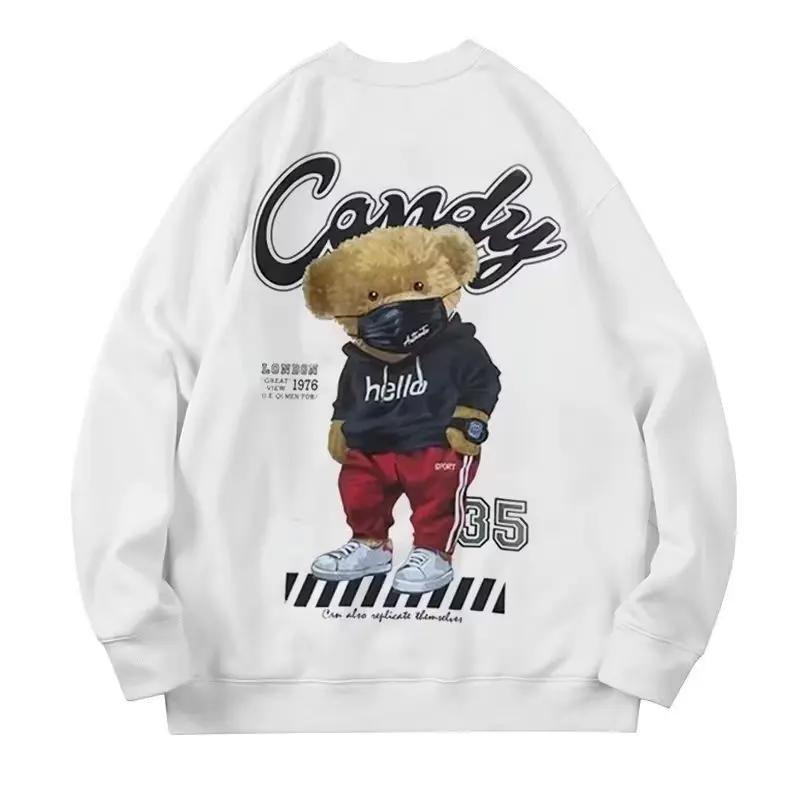 Spring Autumn Men's Sweatshirts Korean Fashion Streetwear Gradient Sweatshirts Male Casual Lounge Wear Tye Dye Sweatshirt
