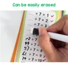 60 Pcs Mathematical Training Cards Maths Table for Kids Self Check Classroom Home Learning Aids Teacher Teaching Aids Montessori 5
