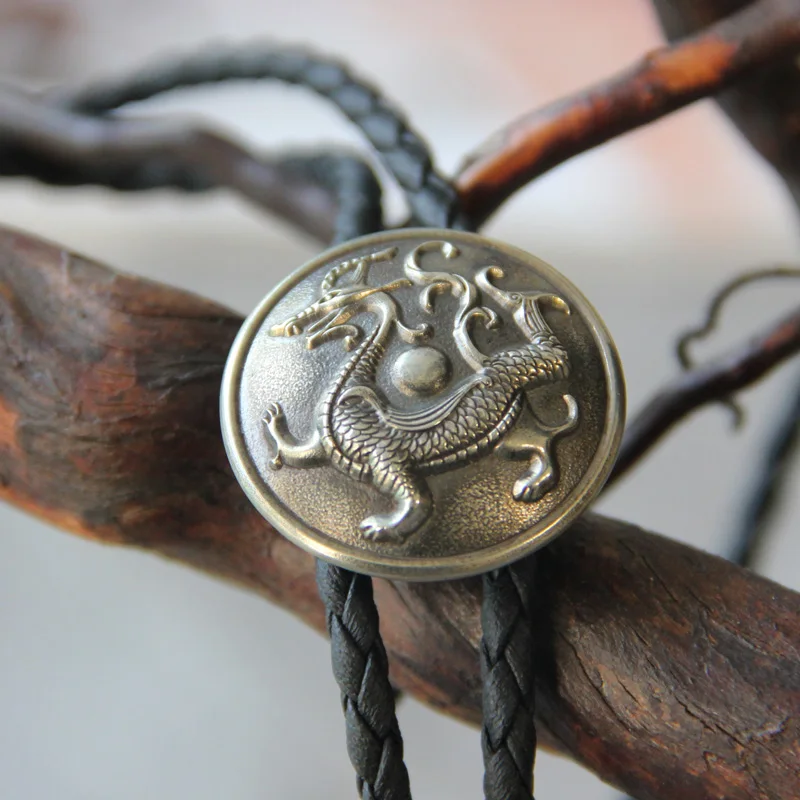 Original design Western Cowboy bolotie Chinese style dragon bolo tie for men personality neck tie fashion accessory