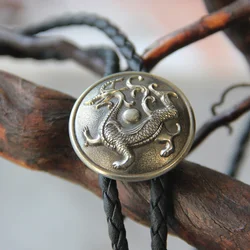 Original design Western Cowboy bolotie Chinese style dragon bolo tie for men personality neck tie fashion accessory