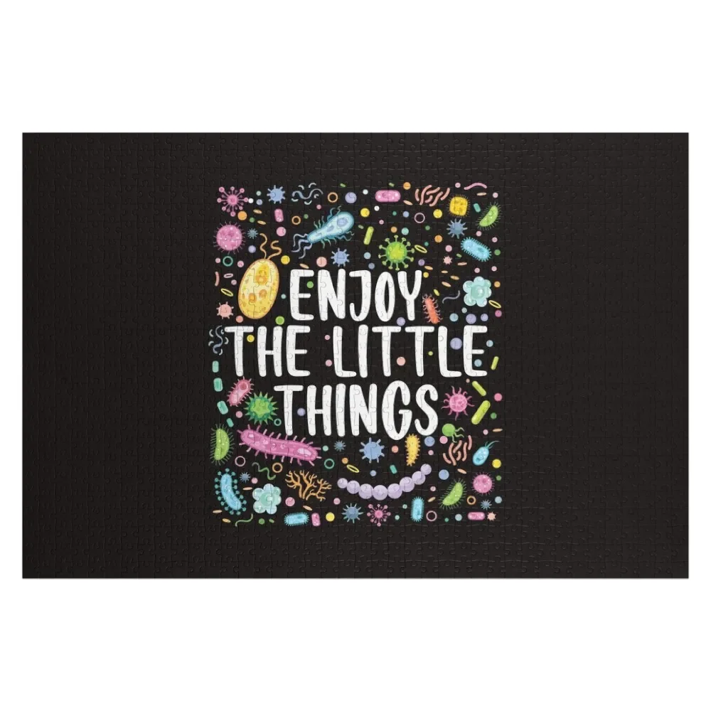 Enjoy The Little Things - Microbiology -Medical Laboratory Science Jigsaw Puzzle Personalised Puzzle medical microbiology virology and immunology lecture notes textbook