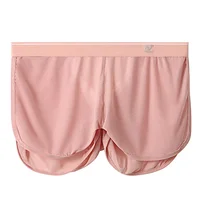 3PCS/1PCS New Ice Silk Mesh Summer Homewear Men's Sports Fitness Boxers Shorts - Image 2