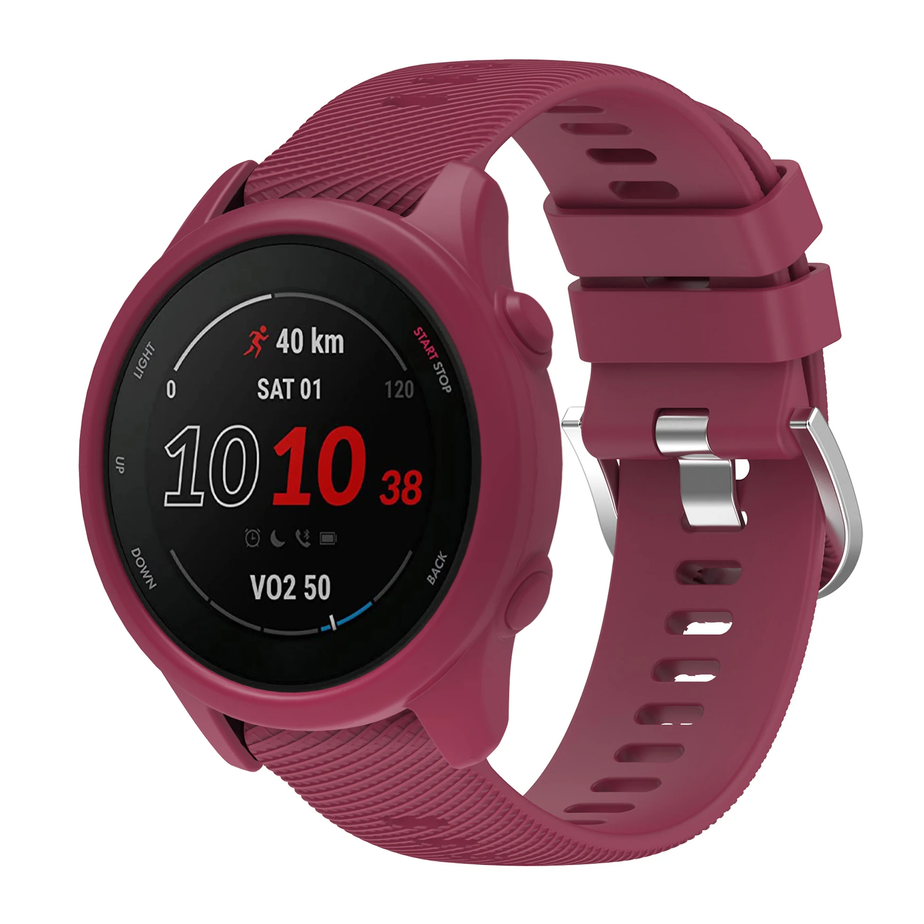 Silicone Sport Watchband and Case Set