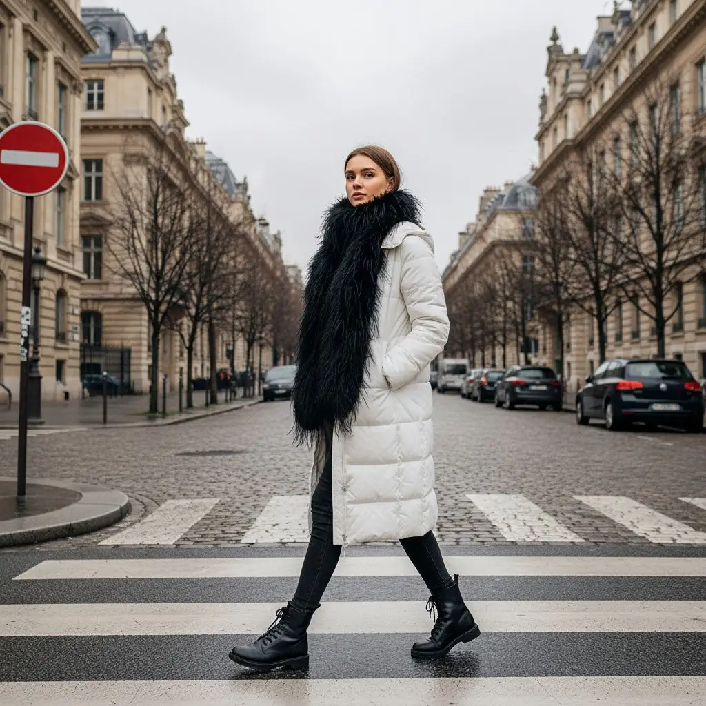 Écharpe Cache-cou En Fausse Fourrure épaisse – Châle Moelleux Hiver Femme, Neuf Avec étiquettes, Couleur Unie