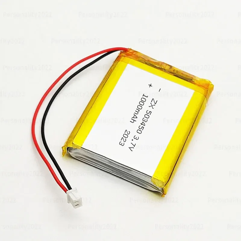 Batteria Lipo 503450 3.7V 1000mAh, Celle Ricaricabili al Litio Polimero per Tablet, Navigatori, Addestratori per Cani, Toelettatori - immagine 2
