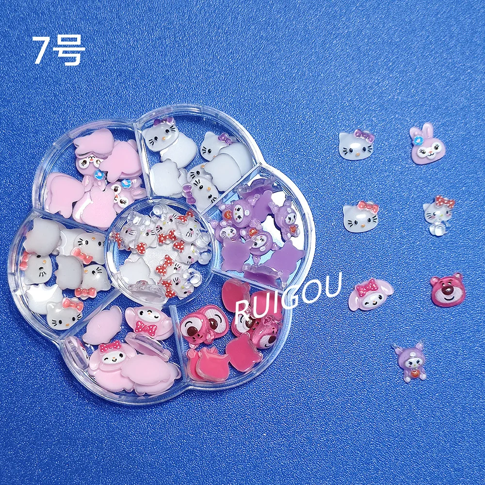 Sanrio Diy Nail Charms Hello Kitty Design Nail Art Mini Rhinestones  Flatback Charms DIY Crafts Stones for Manicure Nail Charms - AliExpress