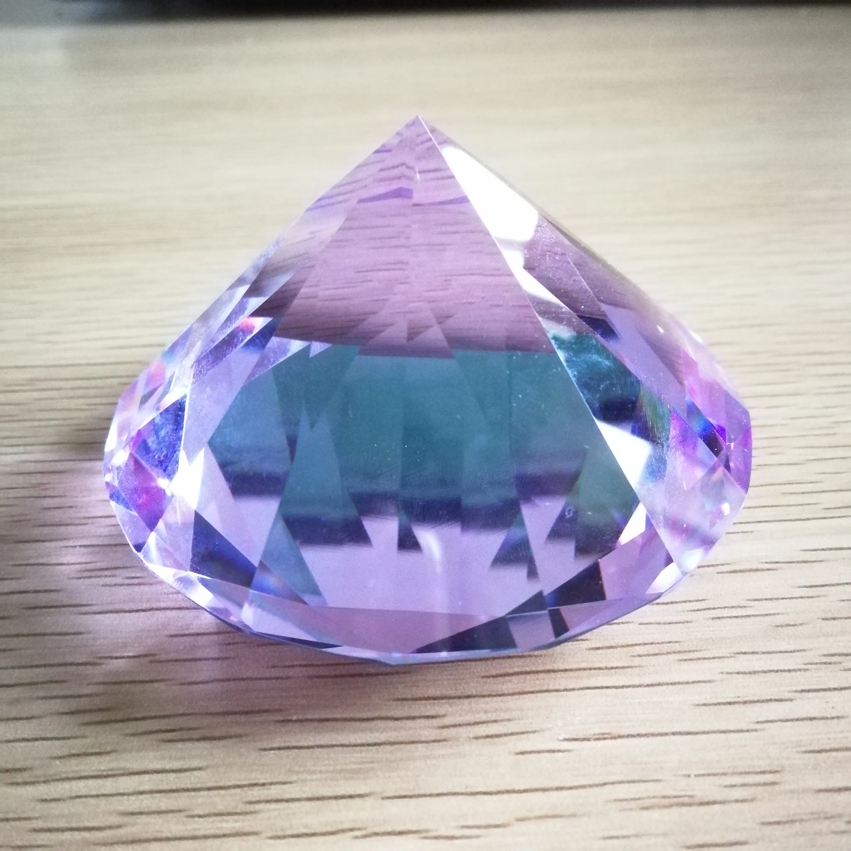 Vibrant Crystal Diamond Paperweight and Ornament Gift