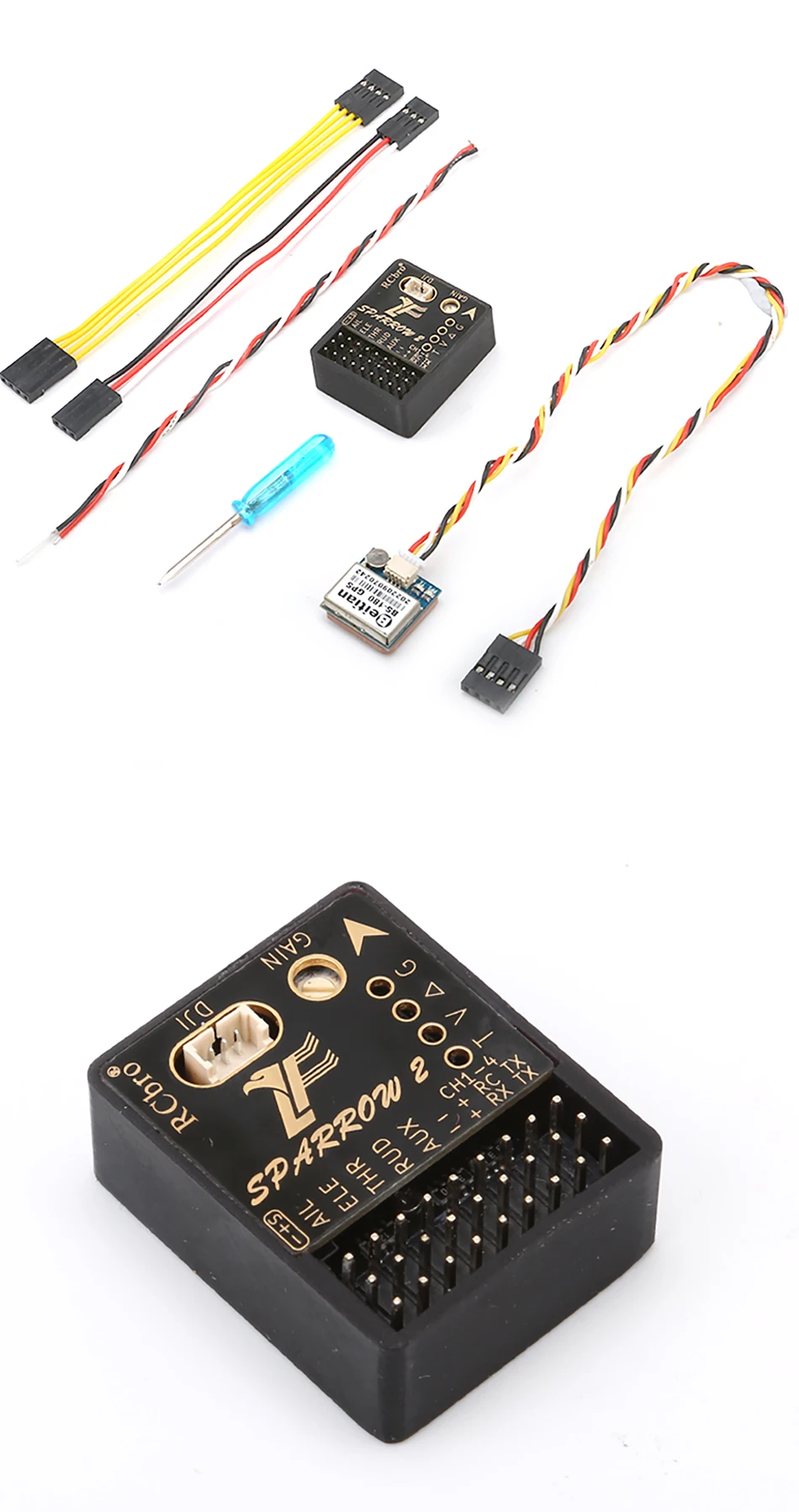 LEFEI V2 Sparrow 6-Axis FC with GPS Gyro Stabilization Return Home SBUS CRSF Controller for FPV DJI Airplane Drone 