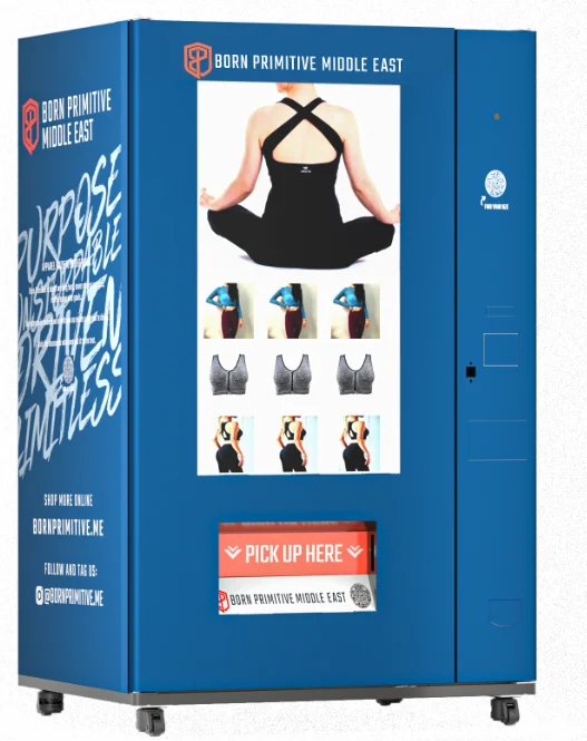 GYM Leggings And Tops Clothing Vending Machine Yoga Wear Vending Machine With Credit Card Reader