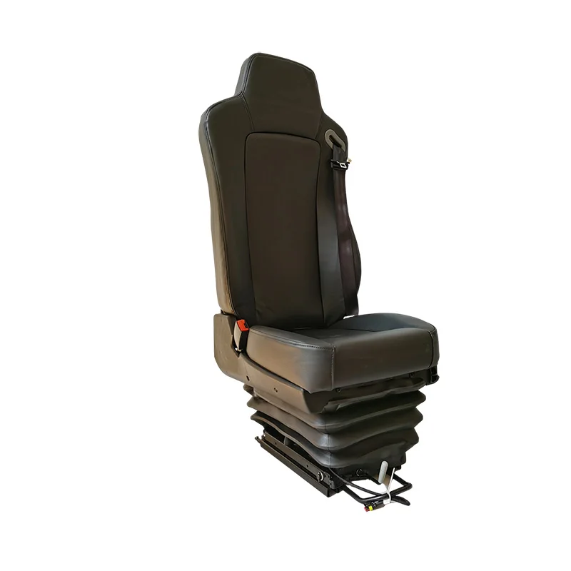 

Air suspension suspension truck seat with weight adjuster