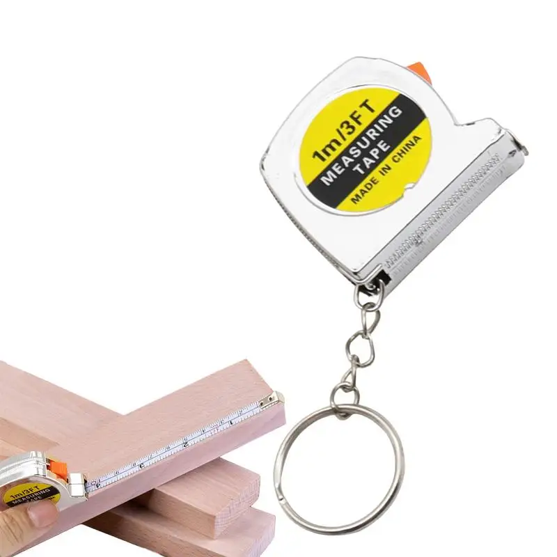1m Multipurpose Measure Tape Keychain Small Soft Steel Ruler Portable Mini Gift Metric Inch Tape Measure Measuring Tool