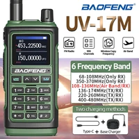 Baofeng UV-17M Walkie Talkie Six Band Long Range Air Band Wireless Copy Frequency FM/AM UV-5R Hunting Radios Commutator 17 Pro 1