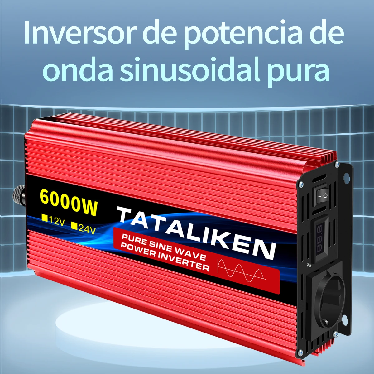 Inverter 12V 220V 5000W 6000W 7000W 8000W 24V Dc A 220V Ac Convertitore Di Tensione A Onda Sinusoidale Pura 12 220 Power Car Micro Inverter